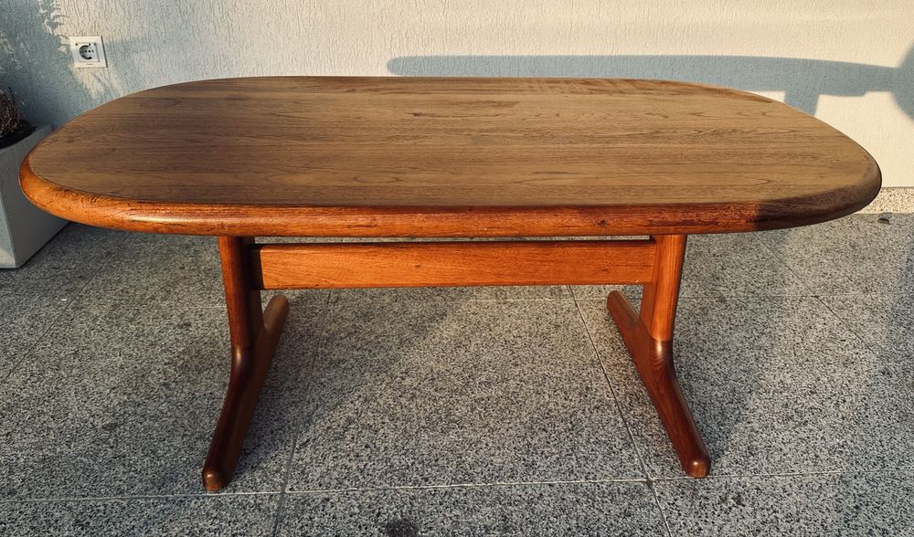 Masa Glostrup mid century lemn masiv teak tec design scandinav