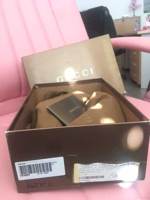 Черни, дамски етествена кожа обувки Gucci номер 40 C