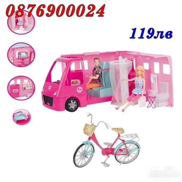 ПРОМО! Комплект Две кукли Барби в кола кабрио На Ски или Кемпер с Кен