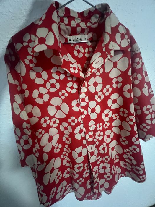 #Marni#camasa #unisex #autentica cu model floral