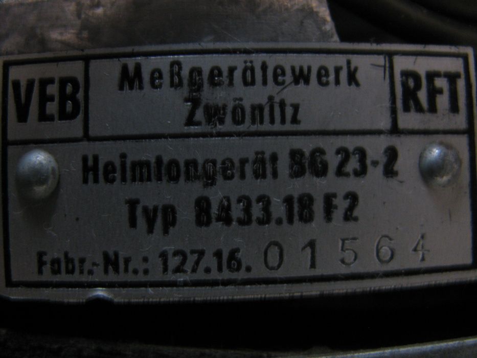 RFT BG23 - 2 Лампов Магнетофон 1961год