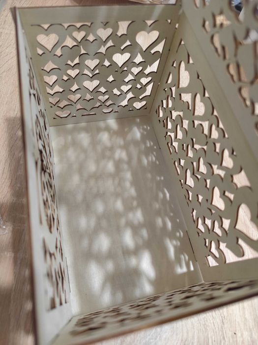 Елегантна булчинска сватбена слобяема кутия за пликове за сватба парти