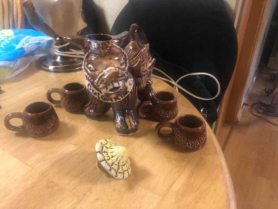 порцеланов сервиз за греяна ракия