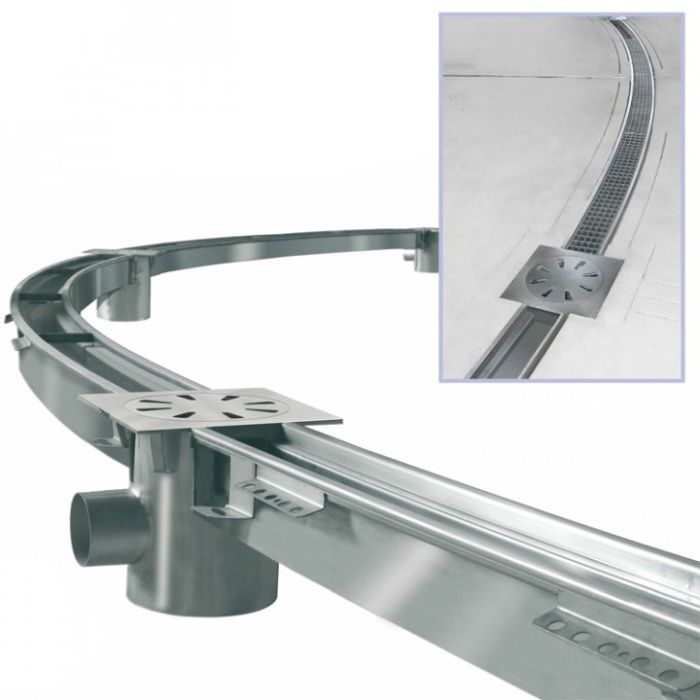 Rigole de pardoseala din INOX