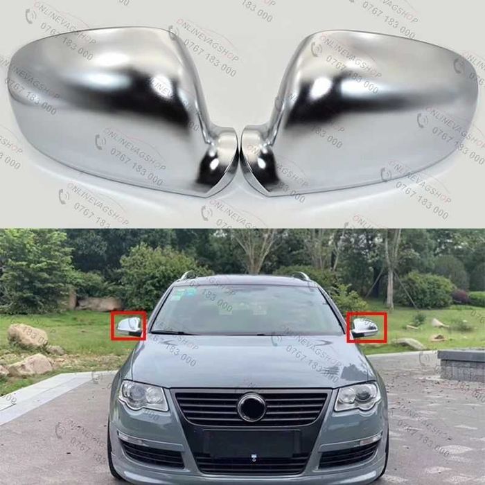 Capace oglinda crom Volkswagen Passat B5.5,B6,Golf 5,Jetta,Eos, Sharan