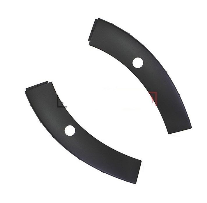 Bandou bara fata Citroen C3, 11.2016-, partea stanga+dreapta, cu gauri pentru Senzori de parcare (PDC); negru, Texturat; lateral