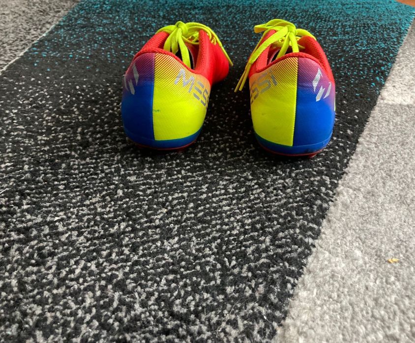 Ghete fotbal Adidas, cu crampoane, Messi 38 2/3