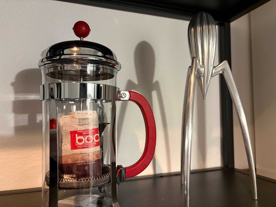 cafetiera BODUM Chambord AMRE – French Press rar, ediție limitată, anii ’80, nou cu accesorii
