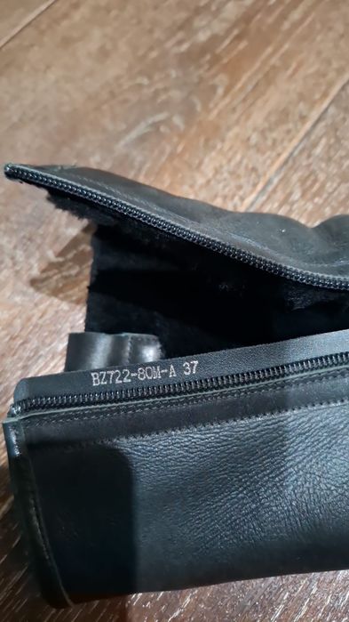 Сапоги женские кожа