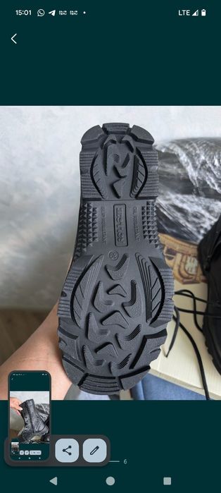 Продам новые кожаные берцы