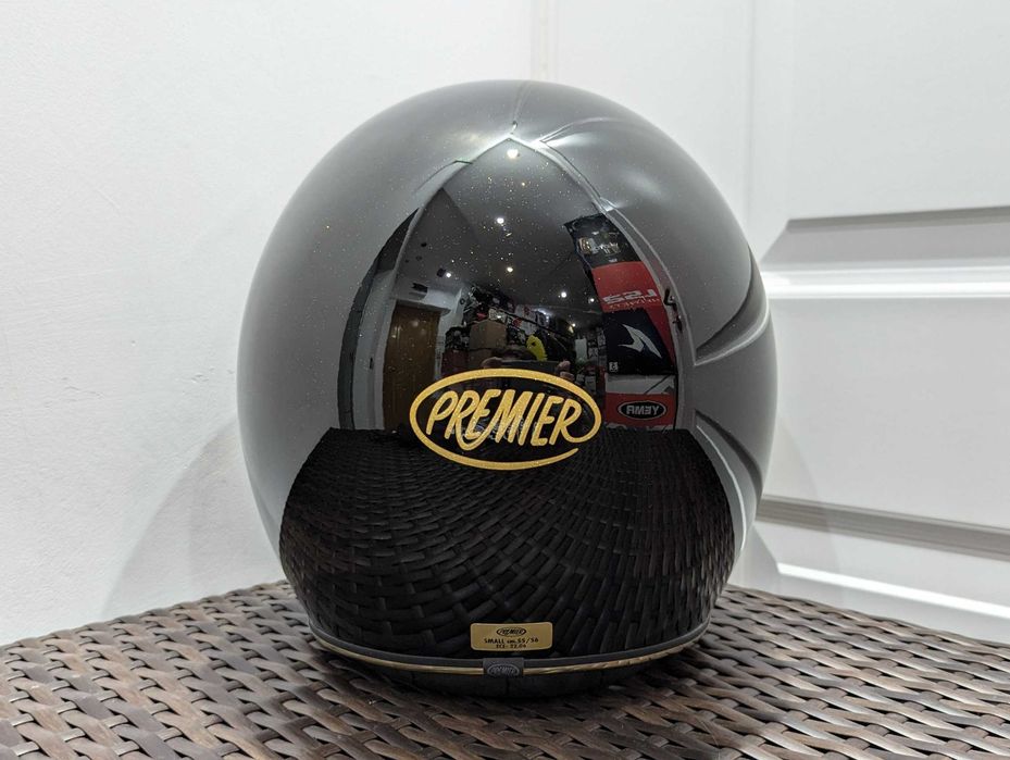 Casca moto chopper /scooter Premier Vintage U9 Glitter, marime S -open ...