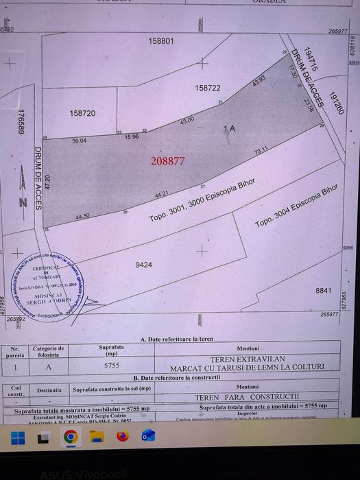 Vand teren deosebit de frumos pentru 1- 2-4 familii-5755 MP