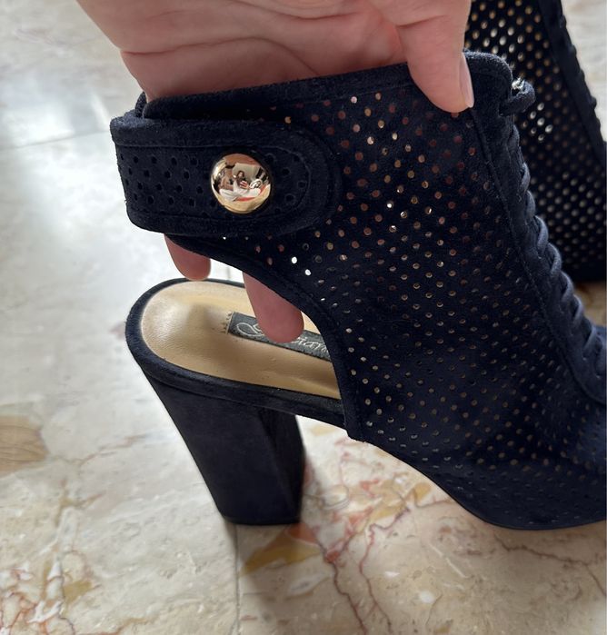 Sandale piele toc patrat Medea model Graciana mar 38 foarte comode