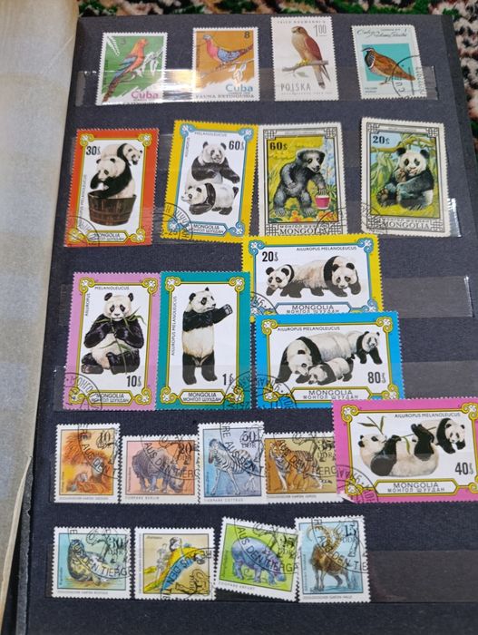 Альбом с марками винтаж ретро