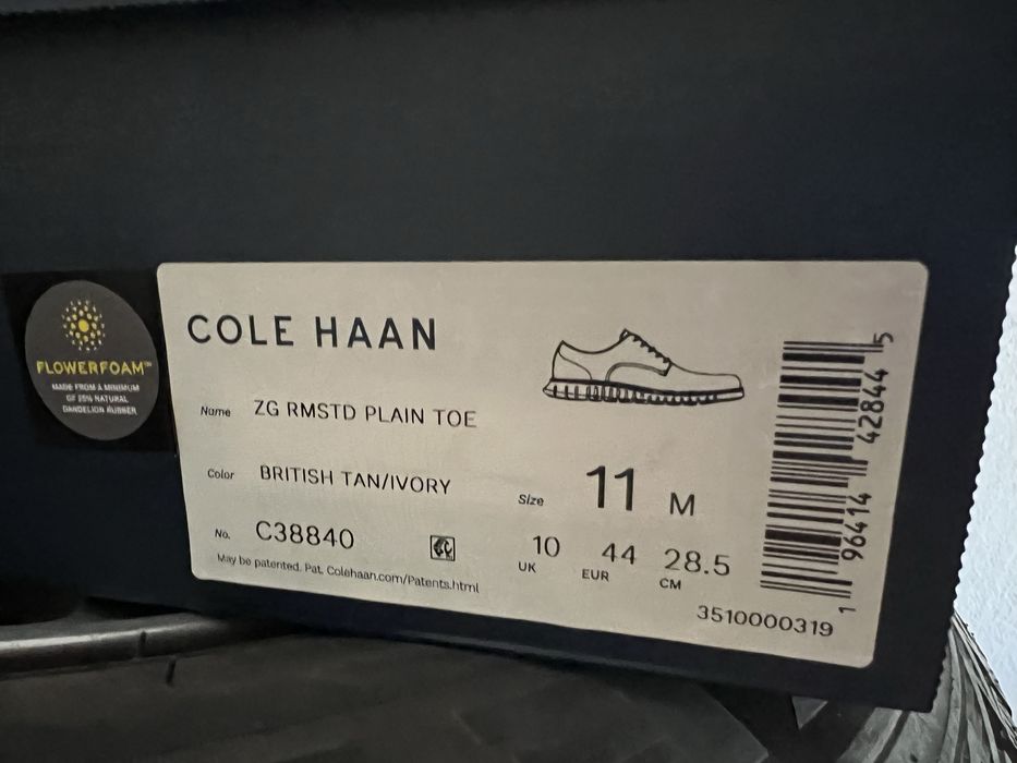 Оригинални мъжки обувки Cole Haan ZERØGRAND Remastered Plain Toe