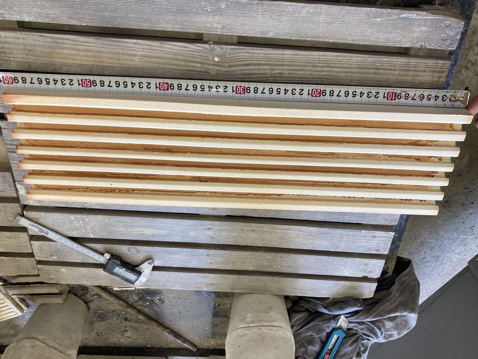 Масивна керамична плоча с канали 600х160