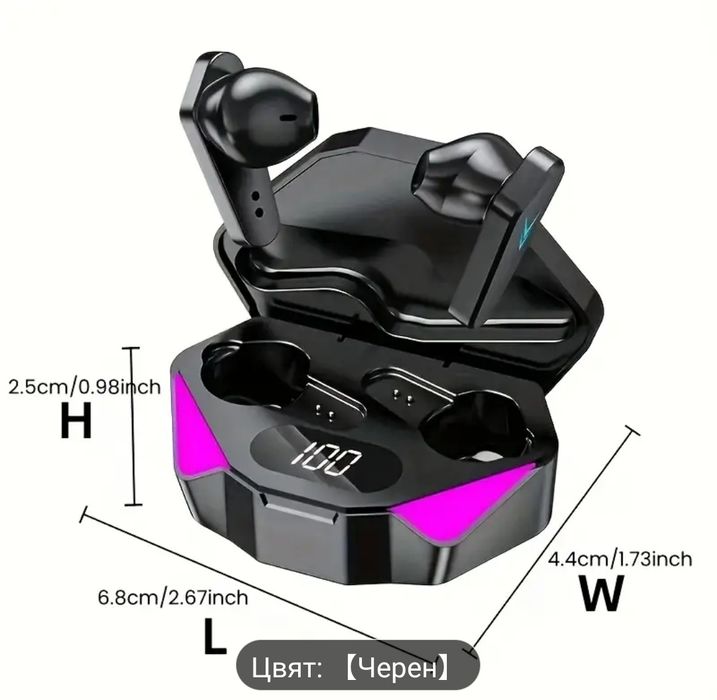 Безжични Bluetooth слушалки тип куки. НЕ влизат в ухото като тапи