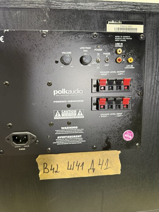 PolkAudio 12” Subwoofer