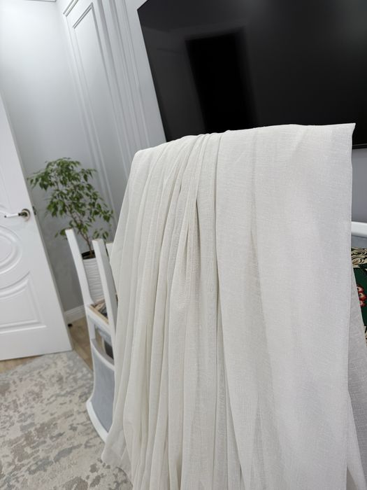 Тюль материал лен