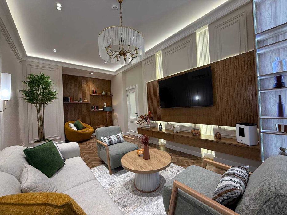 ЖК Oz Mahal Golden House евро ремонт 4х ком 107 кв.м