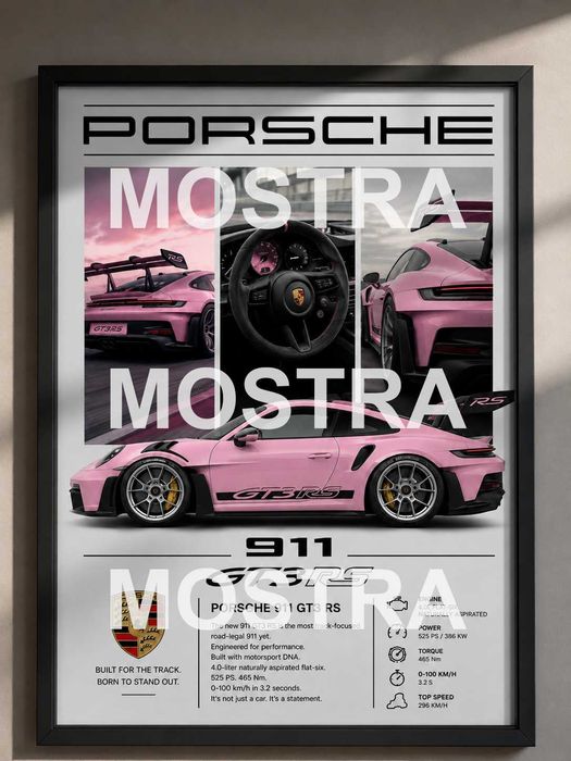 Postere/Tablouri Auto Personalizate, Cu masina ta sau orice model + Rama disponibila