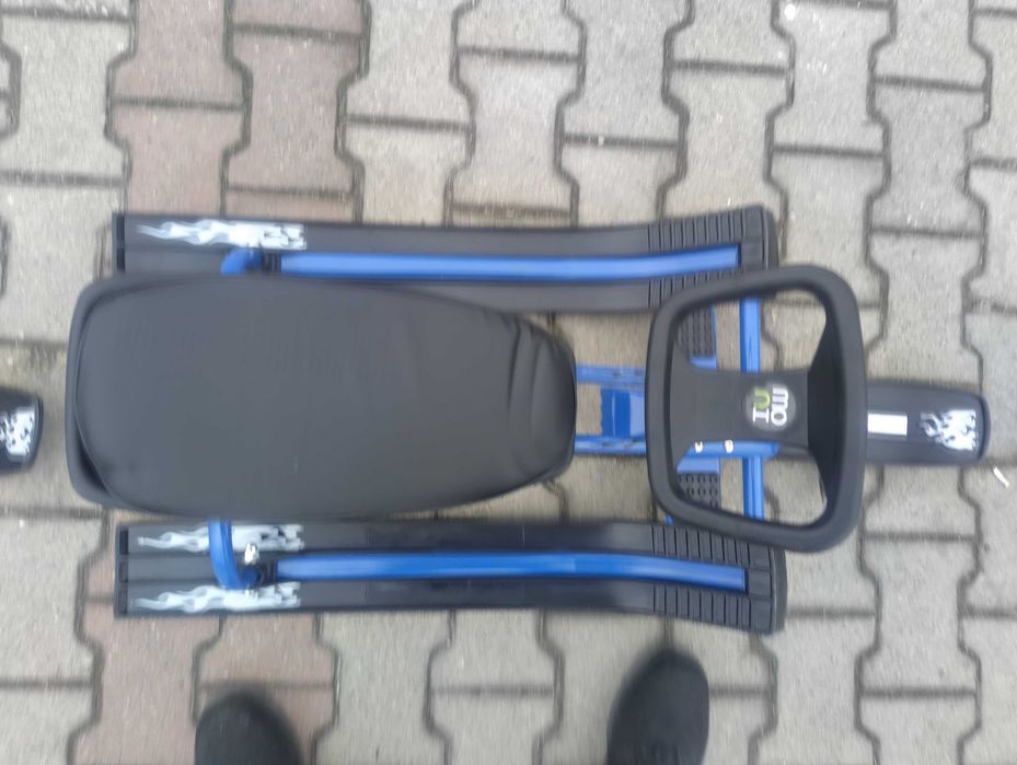 MONI Детска шейна с кормило СНЕЖКО син