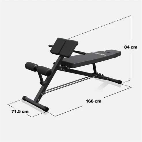 Banca fitness cu hiperextensie, reglabila
