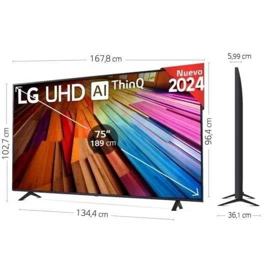 Телевизор LG 75 UT81009LB  нови модель (2024) хороши цена