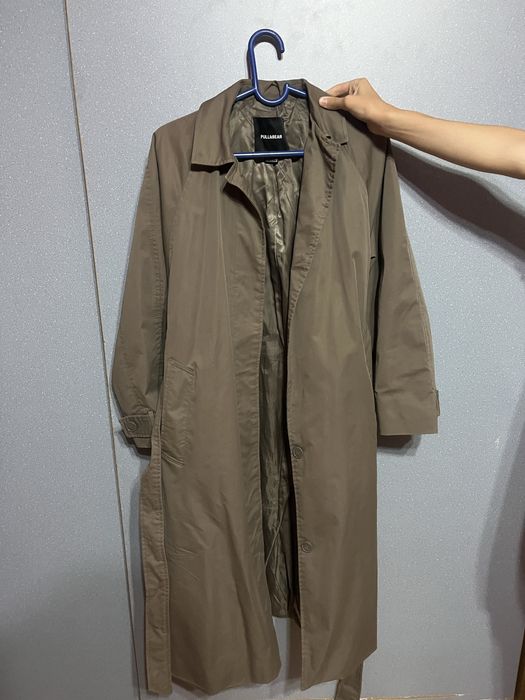 Тренч (плащ) осенний цвета хаки