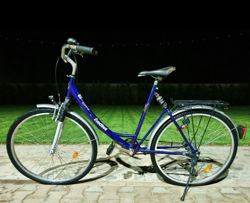 Bicicleta dama lady cu suspensie față și spate