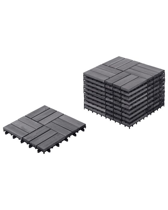 NOU Pardoseala exterioara, lemn salcam, gri