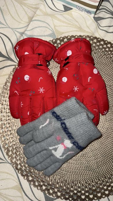 Перчатки зимние на девочку