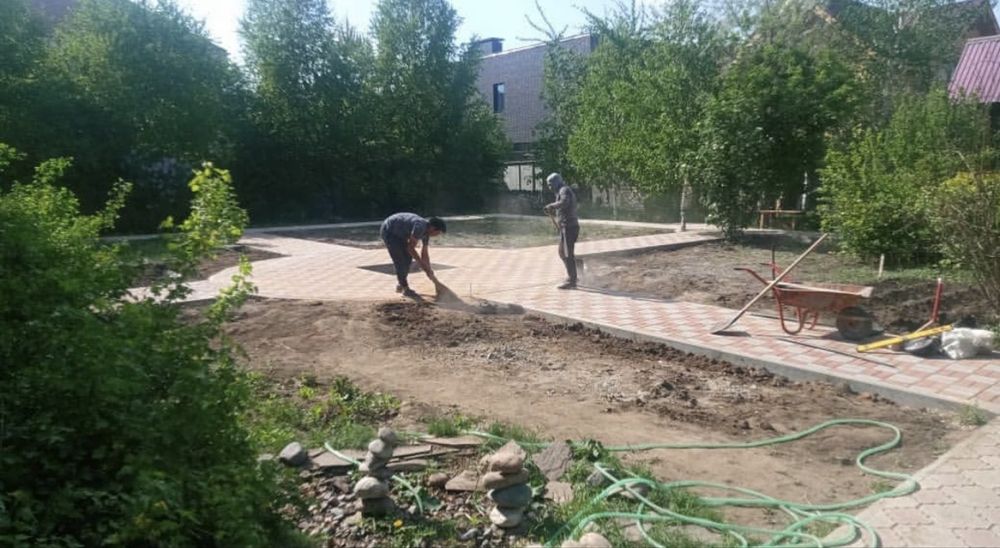 Укладка брусчатки