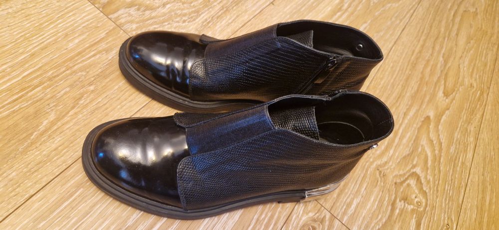 Vand ghete Il Passo negre piele interior exterior