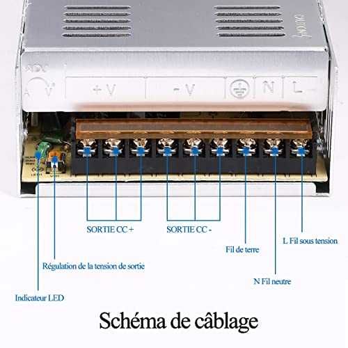 Захранване 12V 30A 360W AC/DC SMPS адаптер