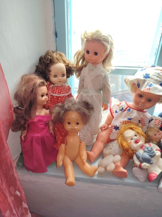 Кукла мандолина верстак лампа самовар