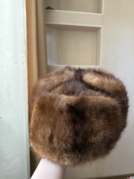 Норковая шапка мужская