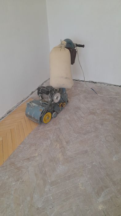 Шлифовка полов покраска