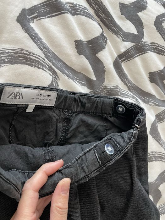 Черна дънкова пола-панталон на ZARA - р-р 116