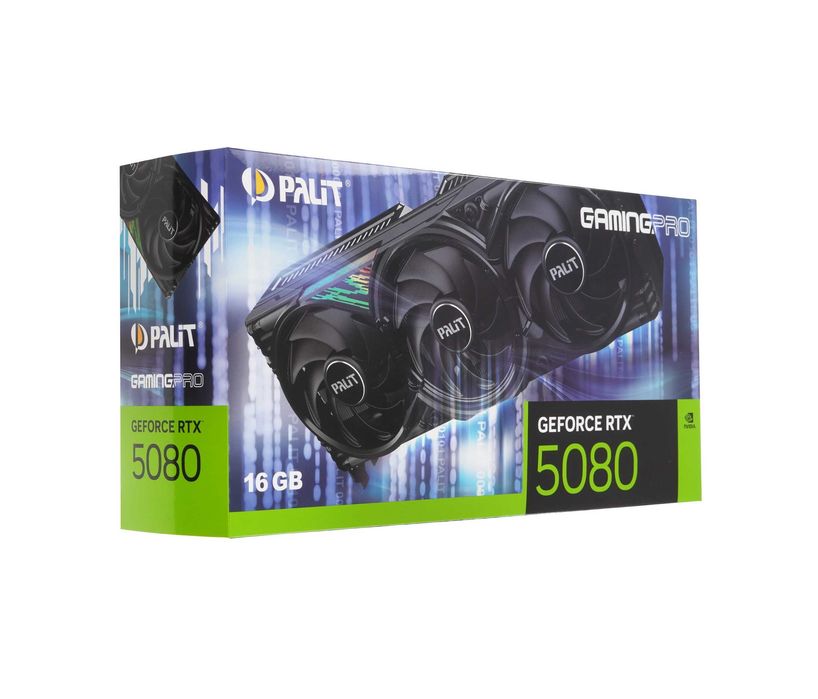 - Видеокарта Palit RTX 5080 GamingPro 16GB