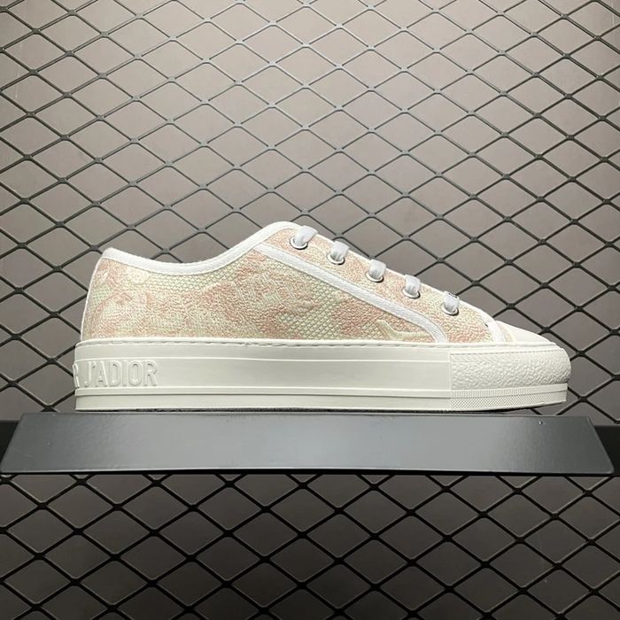 CD Walk'n'Dior Sneaker "Pink Toile de Jouy Embroidery"