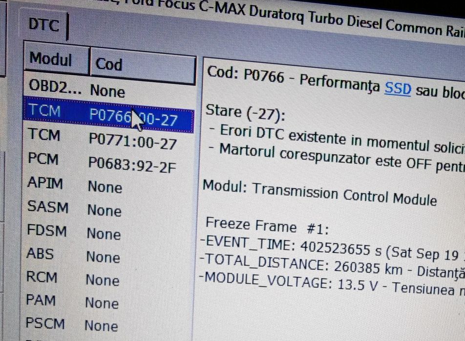 Vând Ford C Max Titanium 2013, cutie automată defectă
