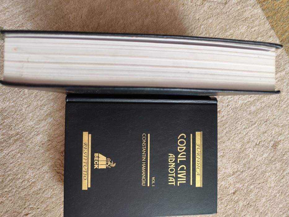 Codul civil adnotat, I si II. Constantin Hamangiu Ed. CH Beck 1999 juridica drept
