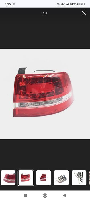 Задний фонарь Passat b7