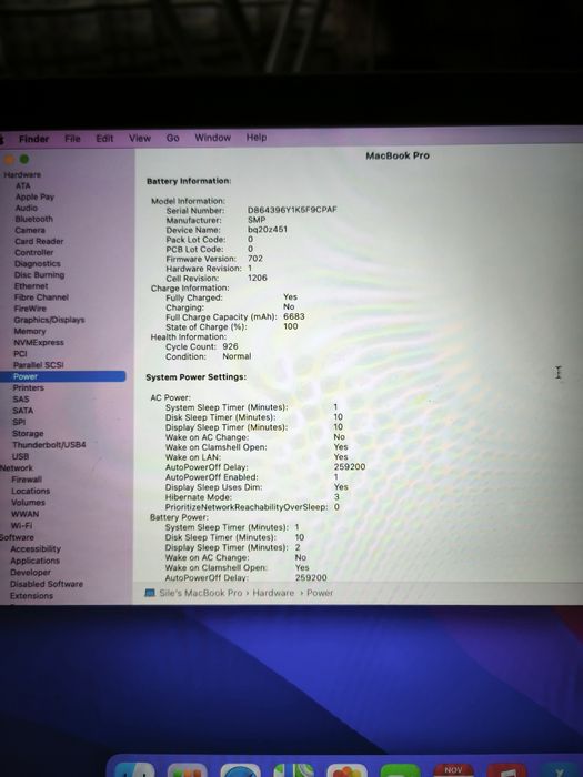 Macbook pro a1398 i7 16gb