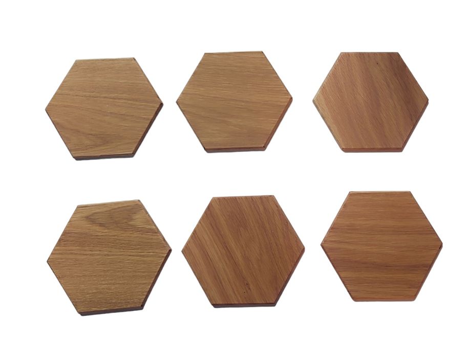 Set 6 bucati suport pahar sau cana, tip hexagon.

Realizate din lemn d