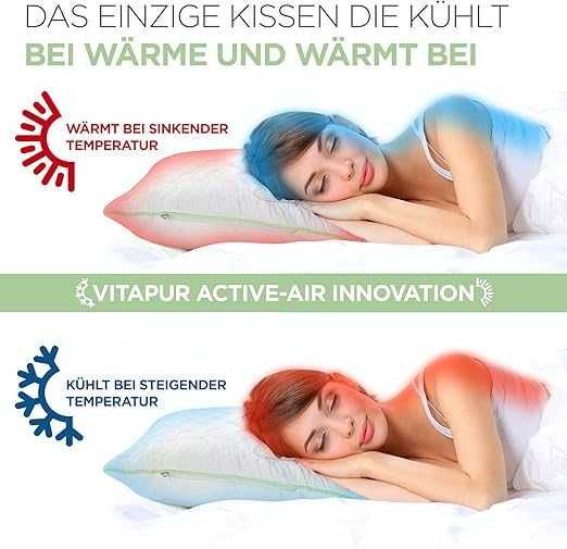 Pernă VITAPUR cu Aloe Vera 40 x 80 cm