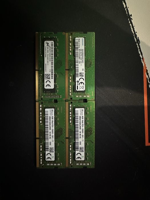 Memorii 8gb RAM 4 bucati diferite frecvente