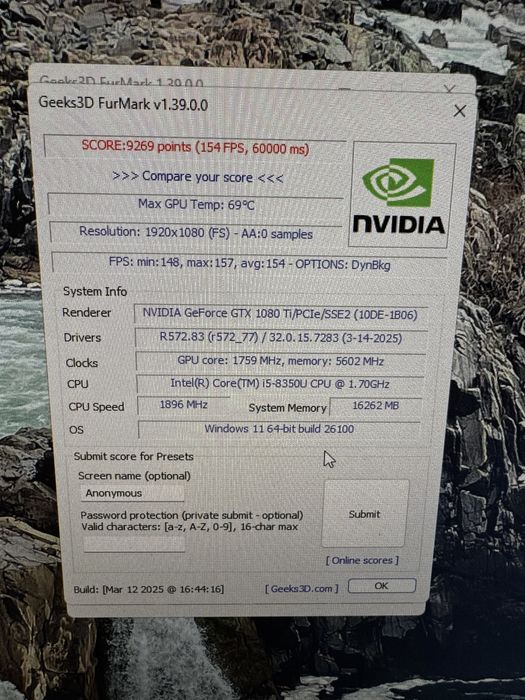 Placa video MSI GTX 1080 TI 11GB full box