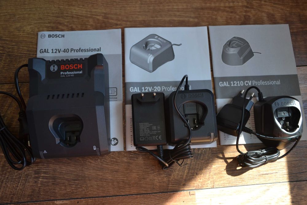 Нови зарядни устройства BOSCH за 10.8V и 12V
